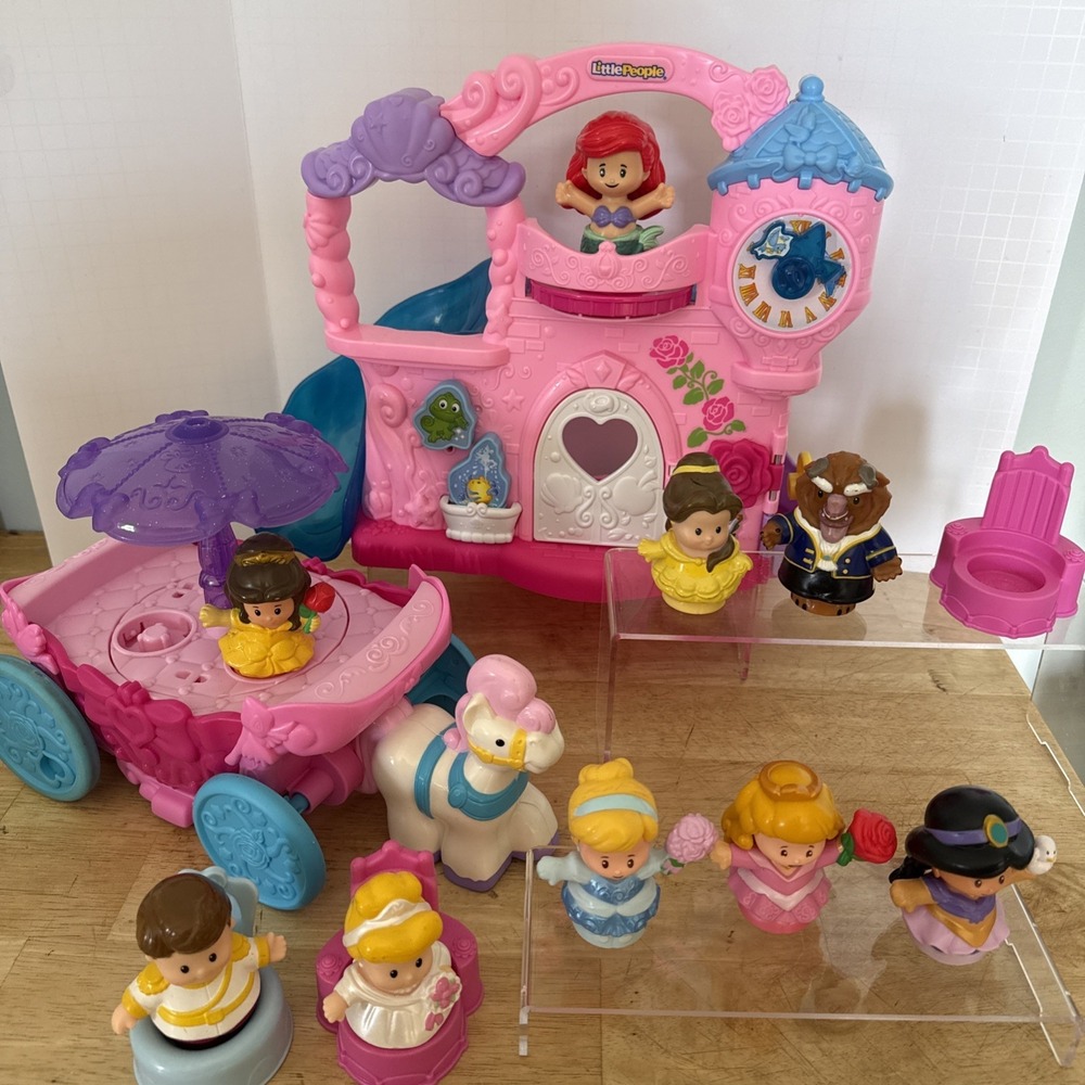 Fisher-Price Little People Disney Princess Carousel Carriage Belle With Extra
